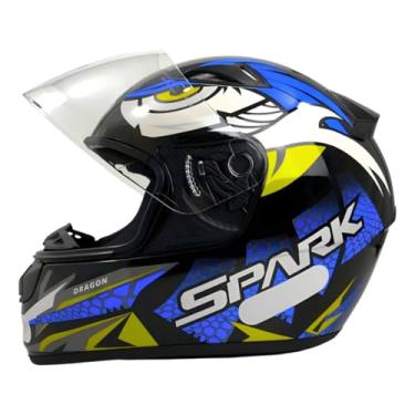 Imagem de Capacete Moto Ebf Spark Dragon Azul (56)