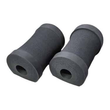 Imagem de menolana Apoios para flexões, suportes para flexões, acessórios portáteis para exercícios no chão e treinamento de força em casa, Cinza