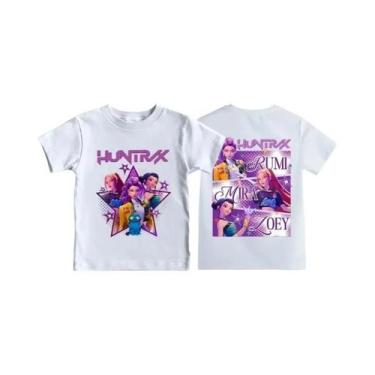 Imagem de Camiseta Gráfica Kids Kpop Demon Hunters Verão Filme Manga Curta Confo