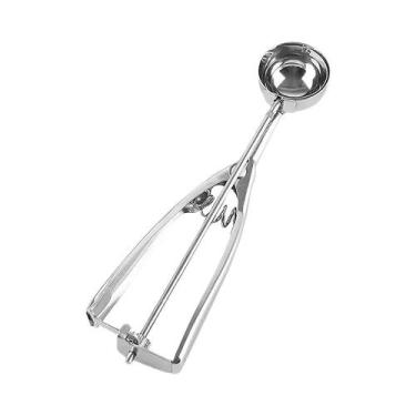 Imagem de Colher De Sorvete Em Aço Inoxidável Com Gatilho Para Preparar Massa De
