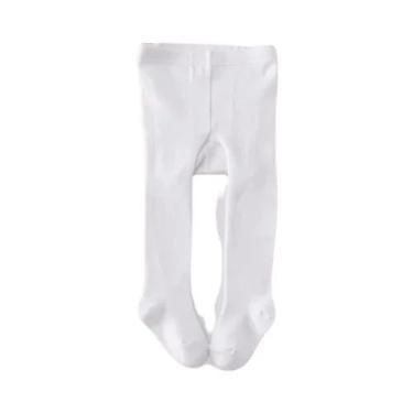 Imagem de Meias De Tricô Para Bebês Meninas De 0 a 24 Meses, Brancas E Pretas, C