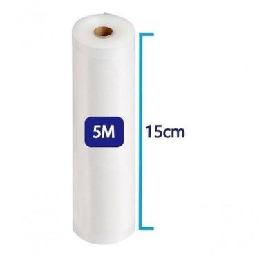 Imagem de 10 Bobinas Rolo De o Embalagem Seladora A Vácuo 15Cm X 5M