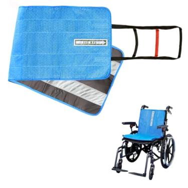 Imagem de EHUCONHEEL Almofada de assento de transferência unidirecional com alças - almofada antiderrapante de prevenção de quedas para idosos/deficientes em cadeiras de rodas, cadeiras e mais, 123 x 42 cm