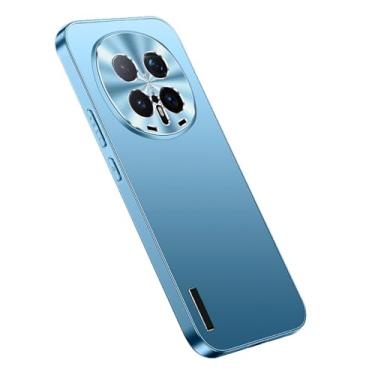 Imagem de LYJSMGZ Capa à prova de choque para Huawei Honor Magic 8 Pro/Magic 8, proteção de lente de abertura de precisão, capa fina fosca antiimpressões digitais, azul, Majic 8 Pro