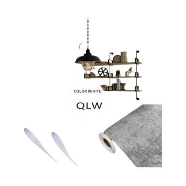 Imagem de Papel De Parede Industrial Autoadesivo Impermeável Cinza Cimento Para 