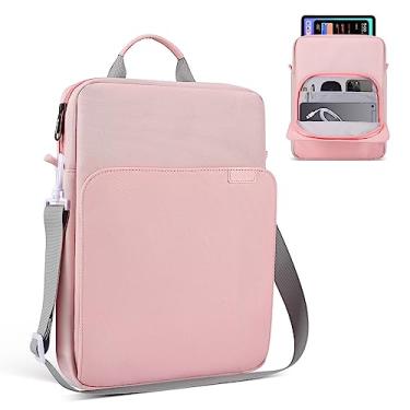 Imagem de Capa para iPad de 12,9 polegadas para iPad Pro 32.8 cm M2 e M1, iPad Pro M4 e Air M2 2024 de 13 polegadas, Surface Pro 10/X/9/8, MacBook Pro 14 polegadas, rosa