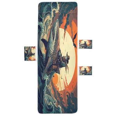 Imagem de STAYTOP Capa de toalha de cadeira de descanso 215,88 cm x 76,2 cm, capa de espreguiçadeira macia, capas de cadeira de praia com bolsos para jardim, pátio, pátio, banhos de sol, gramado, crânio