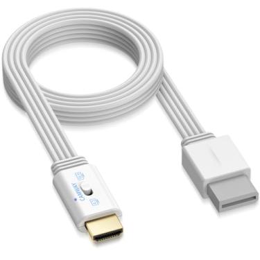 Imagem de CAMWAY Wii to HDMI Adapter - 4:3/16:9 Aspect Ratio Switch Wii to HDMI Converter,1080P 5ft Wii HDMI Adapter Cable for Wii, Wii U, Full HDTV, Monitor,Supports All Wii Display Modes,Plug and Play