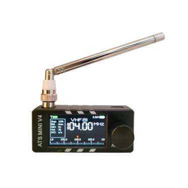 Imagem de Rádios ATS MINI V4 atualizados, rádio de ondas curtas SI4732, receptor de banda completa AM/FM/LSB/USB portátil, com amplificador de fone de ouvido embutido, alto-falante e receptor de rádio Hi-Z