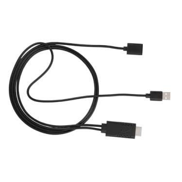 Imagem de Gazaar Cabo Adaptador 2 Em 1 1080P USB Fêmea para HDMI Macho HDTV para Telefone Android, Compatível com Smartphone (iOS e Android) e Televisão HDTV, 1M