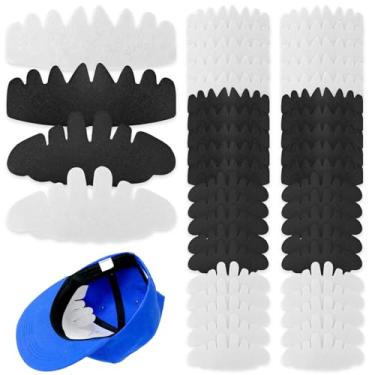 Imagem de Bagentry 40 peças de forro de feltro para suor, protetor de inserção de chapéu reutilizável, boné de beisebol flexível, protetor de aba, absorção de aba, masculino, coroa esportiva, espaçador