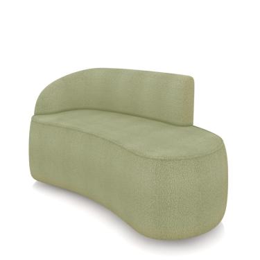 Imagem de Sofá 2 Lugares Orgânico 140 cm Morgan Bouclê Pistache D03 - D'Rossi