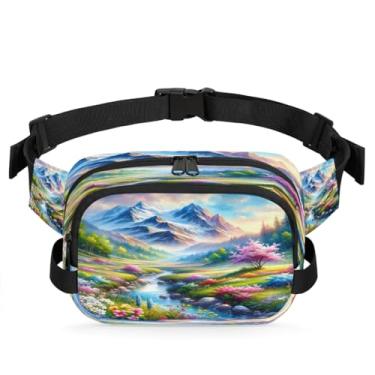 Imagem de Pochete roxa legal de caminhão para mulheres e homens com alça ajustável, bolsa transversal, bolsa de peito, bolsa tiracolo, Cor 23