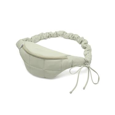 Imagem de WESTBRONCO Pochetes para mulheres e homens, bolsa de cinto com bolsos com zíper, bolsas de cintura modernas, bolsas transversais leves de 1L com alça ajustável para treino/corrida/caminhada, 202