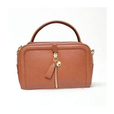 Imagem de Bolsa feminina baú pequena Pavão de Ouro-Feminino