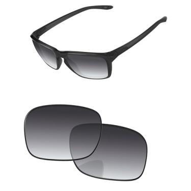 Imagem de PapaViva Lentes de reposição para óculos de sol Oakley Sylas OO9448 57 mm, Gradiente cinza, Sylas