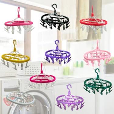 Imagem de Varal oval com 16 prendedores para meias lingerie roupas íntimas secagem