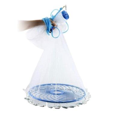 Imagem de Tarrafa Chinesa Rede Pesca Multifilamento Pescaria Peixes Tilapia Lamb