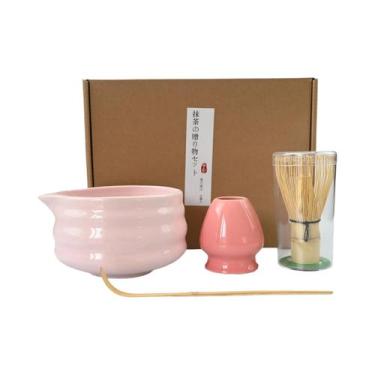 Imagem de Conjunto De Cerâmica Para Matcha Com 4 Peças, Tigela De Chá Japonesa, 