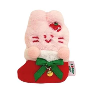 Imagem de 1/3 pçs natal boneca de pelúcia pingente menina pequeno animal decoraç