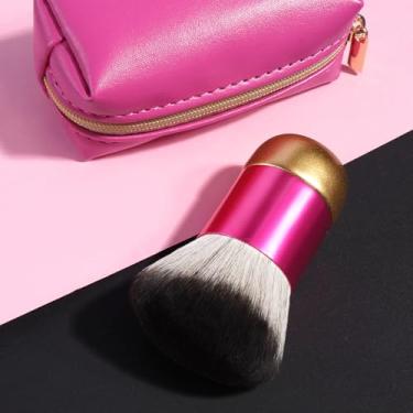 Imagem de Um conjunto de pincéis de maquiagem com alça de bancada. O pacote de pincéis é feito de cerdas macias para criar um visual de maquiagem leve e delicado que satisfaz os corações femininos femininos