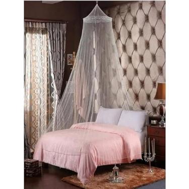 Imagem de Mosquiteiro de Teto com Elástico Universal – Casal, Solteiro, Queen e Berço | Proteção Contra Mosquitos e Insetos