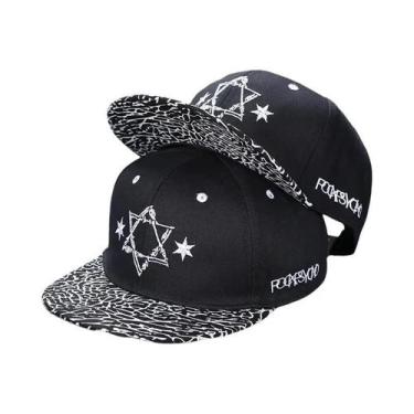 Imagem de Boné De Beisebol Masculino Ajustável Com Aba Reta, Bordado Hip-hop, Ch