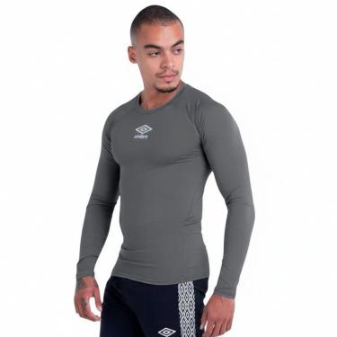Imagem de Camisa Térmica Umbro Clubes 2024 Profissional Masculina - Grafite M-Masculino