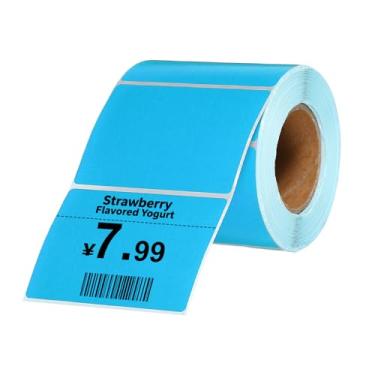 Imagem de PATIKIL 500 etiquetas térmicas, etiquetas de impressora térmica de 5 x 7 cm, etiquetas autoadesivas, rolo de papel retangular, pequeno para impressora, etiqueta de envio, endereço de código de barras