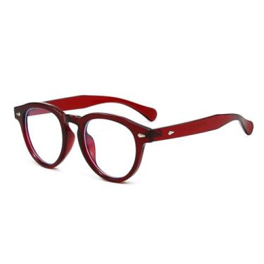 Imagem de Óculos de Sol UV400 - Rebite Redondo em Cores Vibrantes para Homens e Mulheres, Ideais para Esportes ao Ar Livre, Corrida e Ciclismo, Vermelho e Transparente