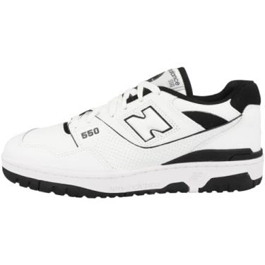 Imagem de New Balance Tênis masculino 550, Branco e preto, 46