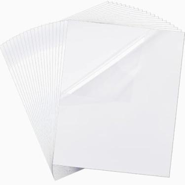 Imagem de 20 peças adesivos de janela de carro com aderência estática: 5,1 x 6,3 polegadas decalque de para-brisa de vinil transparente