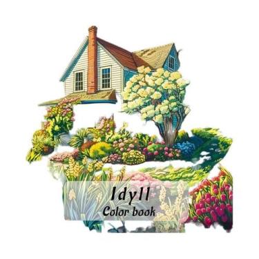 Imagem de Livro De Colorir Para Adultos: Paisagens Rurais Realistas Para Relaxam