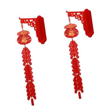 Imagem de rockible Conjunto de 2 enfeites pendentes tradicionais para o Ano, ideais para inauguração de casa, Style C