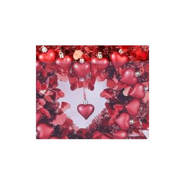 Imagem de Guirlanda de coração para dia dos namorados de 35,5 cm para porta da frente com laço e cordão de luzes, fio vermelho, em forma de coração, perfeita para porta da frente, parede, janela, decoração de