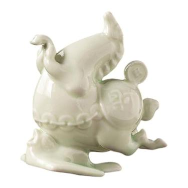 Imagem de Generic Incensário em miniatura em formato de cavalo, peça central de mesa com estatueta, porta-incenso para varetas, ideal para hotéis, escritórios e, Luz Verde