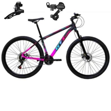 Imagem de Bicicleta Mtb Aro 29 Gti Roma 21v Indexado Freio Mecânico Suspensão 80mm Cambios Shimano-Unissex
