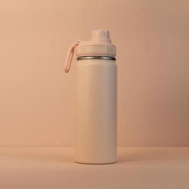 Imagem de Garrafa com Alça e Bico 570ml Parede Dupla Rosa - Prexx Comércio Inter