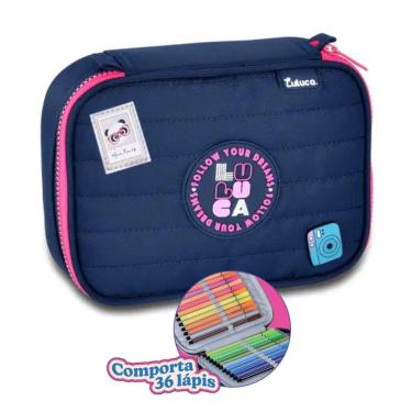 Imagem de Estojo Box Luluca Escolar Varias Cores Estojo grande feminino-Feminino