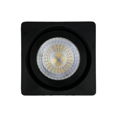 Imagem de Kit 5 Spot Quadrado Sobrepor Direcionável C 5 Lâmpadas Bq - MEGALUX