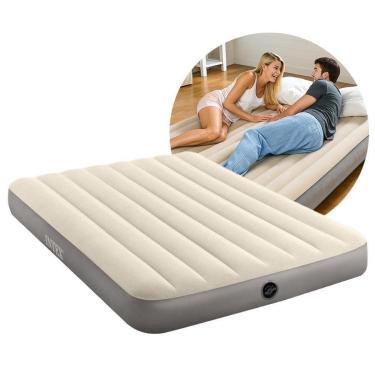 Imagem de Colchão Casal Inflável Dobrável Dura Beam 191cm até 272kg com Reparo Camping e Viagem Intex-Unissex