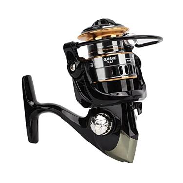 Imagem de SPYMINNPOO Carretel de Pesca Totalmente Metálico à Prova de Mar 5.2:1 Com Eixo Principal de Latão para Pesca Em Jangada, Com âncora e Fundição de Vara, Balancim CNC Sem Lacuna (HE2000)