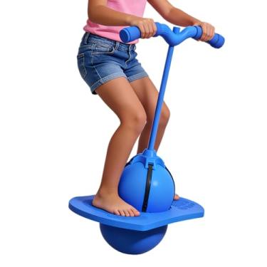 Imagem de Bola Saltitante,Brinquedo para Treino e Exercício,Bola com Plataforma de Salto | Para Crianças Adultos Meninos Meninas Uso em Casa Sala de Estar Interior e