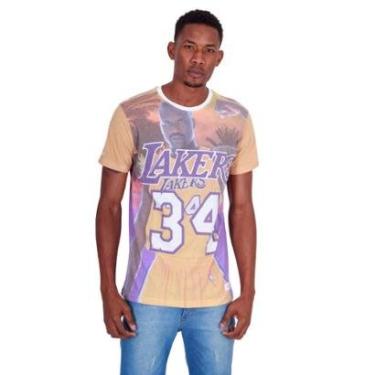Imagem de Camiseta Mitchell & Ness Estampada City Pride Los Angeles Lakers Masculino-Masculino