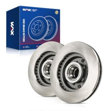 Imagem de KAX Substituição do par de rotores de freio a disco dianteiro de 26,6 cm para S10 1996-2003, Sonoma 1996-2003, Blazer 1995-1997, Jimmy 1995-1997, Hombre 1996-2000