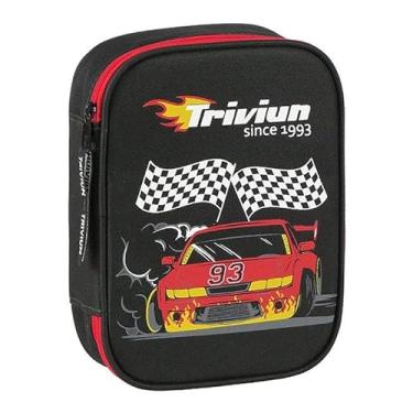 Imagem de Estojo Escolar Infantil Box Hot Car 1113 Preto - Triviun