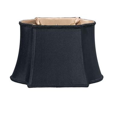 Imagem de pcagfaajmh Abajur elegante de tecido natural preto para ambiente aconchegante, design de lavadora, decoração de sala de estar ou quarto