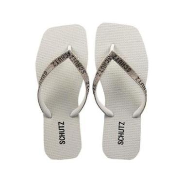 Imagem de Chinelo Jellys Schutz Tira Metlizada Bico Quadrado-Feminino