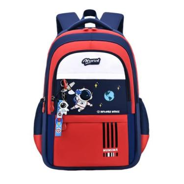 Imagem de Mochila MITOWERMI Astronaut Kids Leve Vermelha 46cm