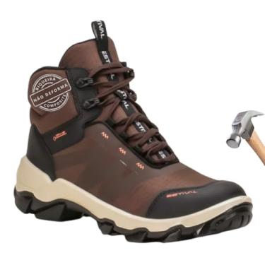 Imagem de Estival Future Brown Bota Masculina Solado Bidensidade PU, Bota De Segurança, Botas E Coturnos Sistema Dry-E, Biqueira Composite, Microfibra Alta Resistência Para Trabalho 700g - Tamanho 33 a 44